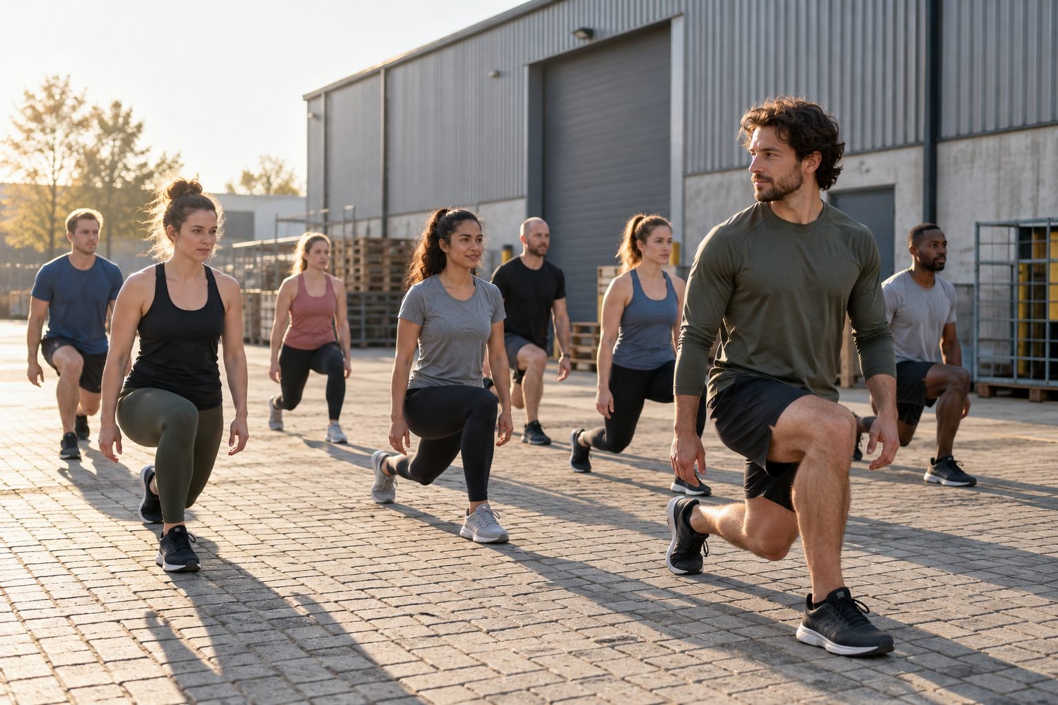 Bootcamp buiten in de zomer