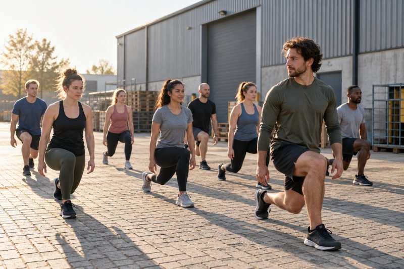 Bootcamp buiten in de zomer